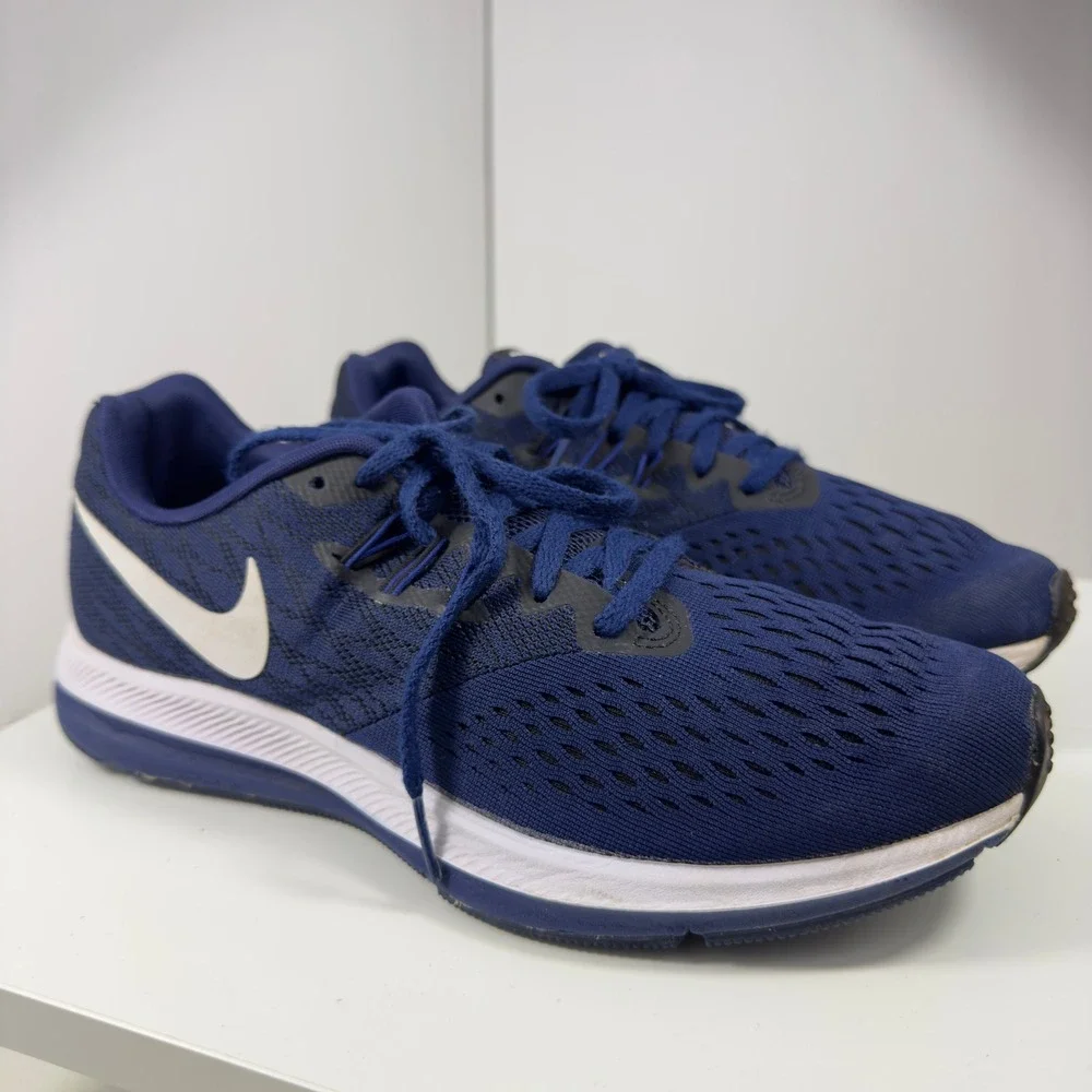 Nike Zoom Winflo 4 Men Size 8.5 Obsidian Navy Blue Running Shoes 898466-400